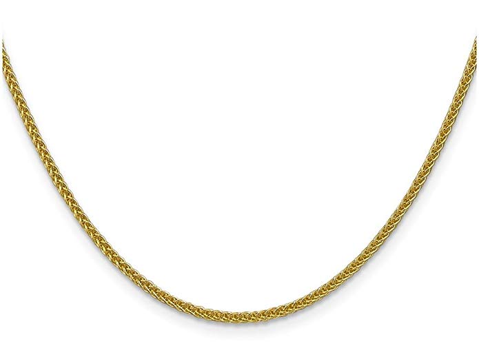 Finejewelers 14k Yellow Gold 2mm Wheat Semi-Solid Chain Necklace