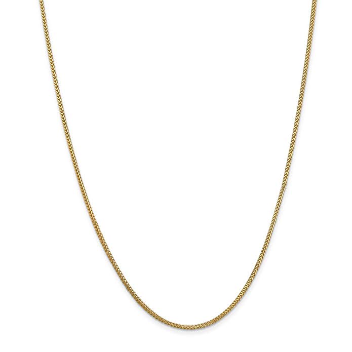 PriceRock 14k Gold 1.3mm Franco Chain Necklace 30 Inches