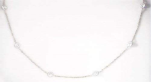 Cubic Zirconia Cubic Zirconias Station Station Necklace - Choice - Length Options: 16 18